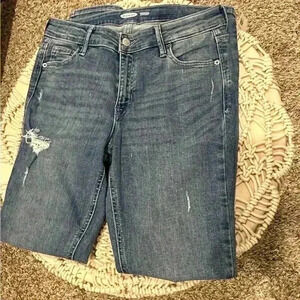 Old navy distressed super skinny jeans